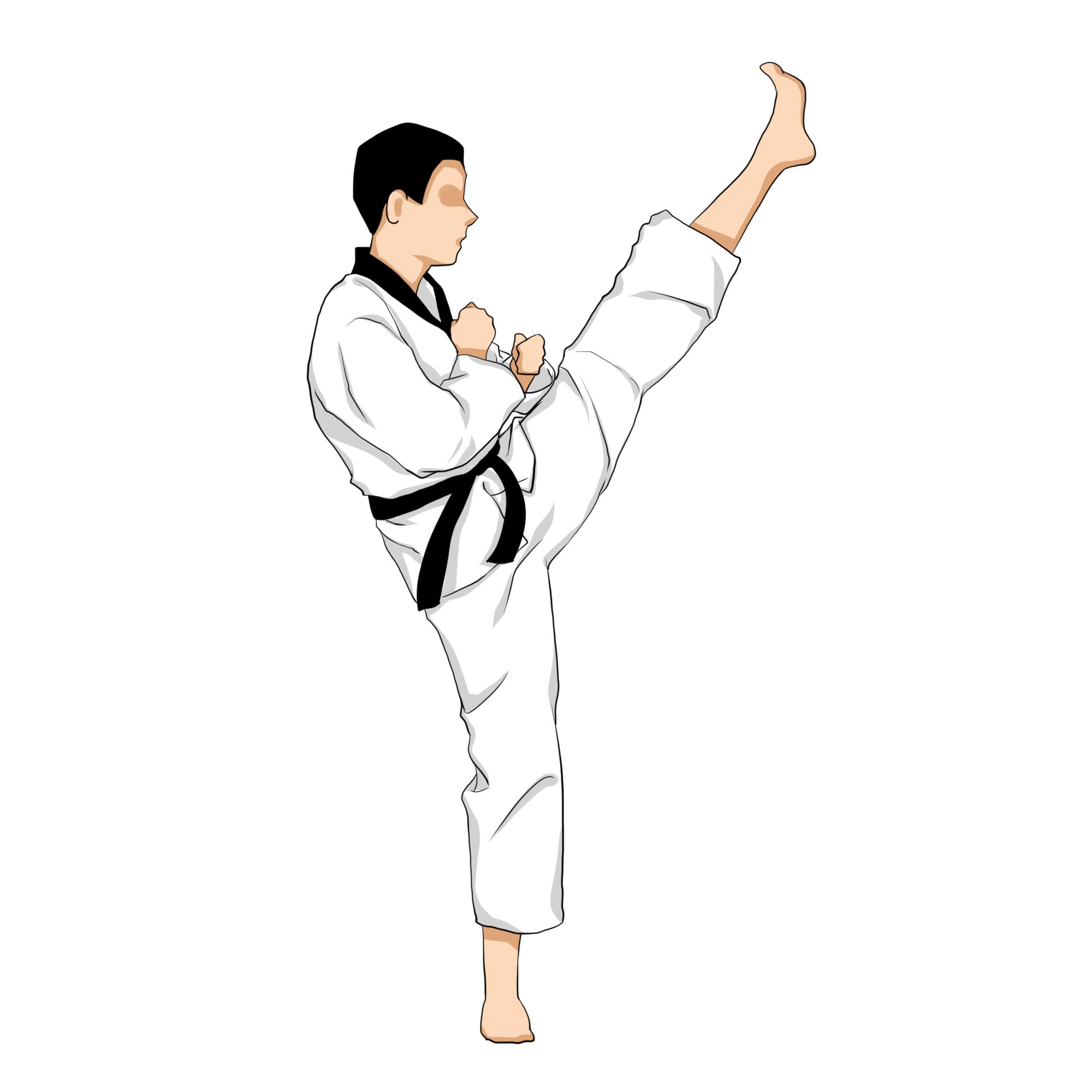 taekwondo-poomsae-front-kick